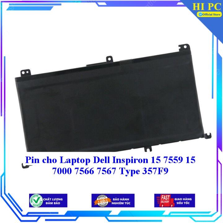 Hình ảnh Pin cho Laptop Dell Inspiron 15 7559 15 7000 7566 7567 Type 357F9 - Hàng Nhập Khẩu