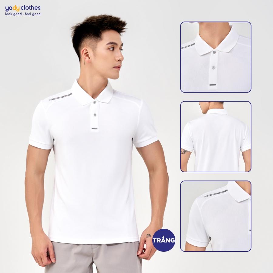 Áo polo nam thể thao YODY in vai phản quang cao cấp thấm hút siêu tốt SAM6107