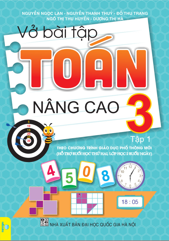 Sách - Combo 2 cuốn Vở Bài Tập Toán Nâng Cao 3 - Biên soạn theo chương trình GDPT mới - ndbooks