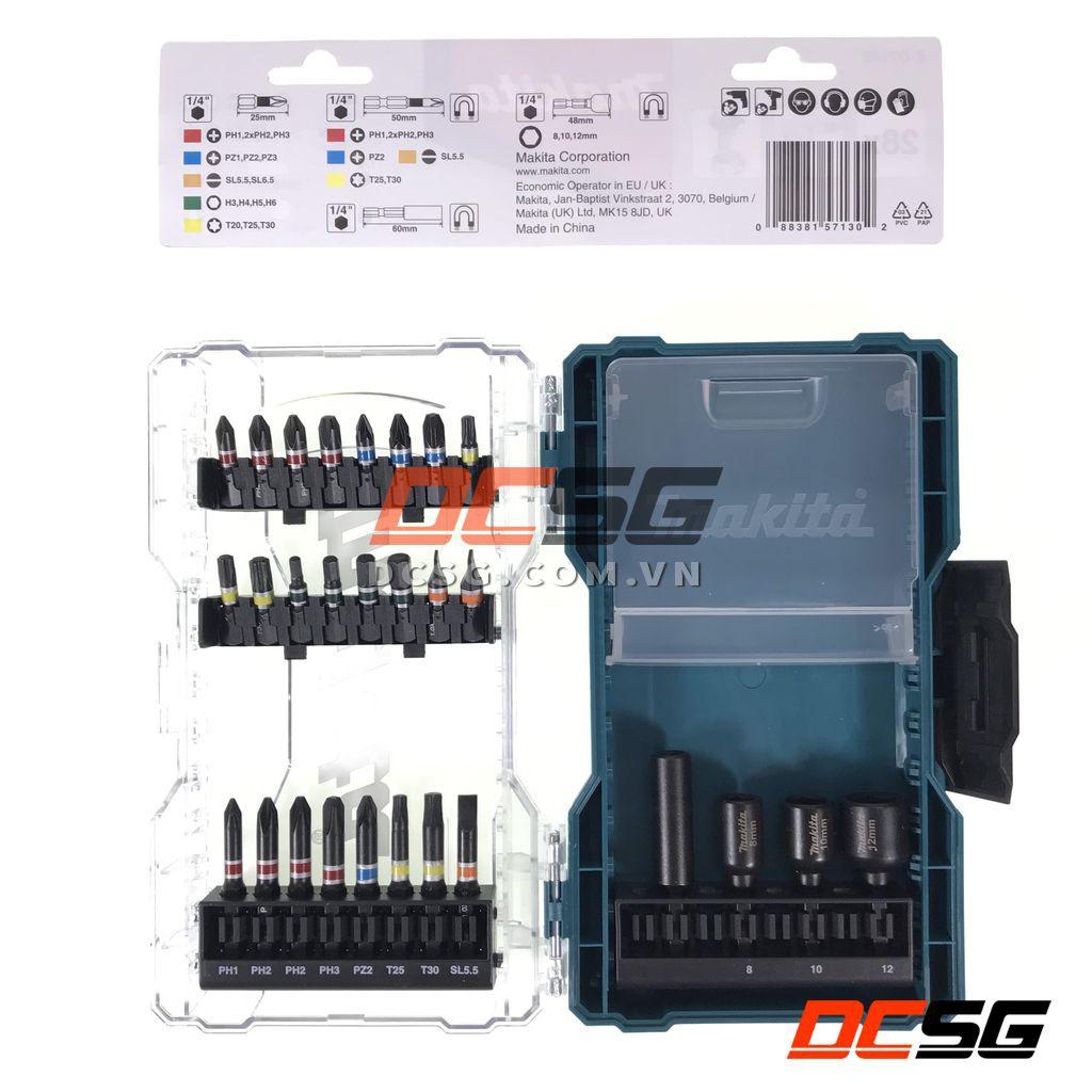 Bộ mũi vặn vít chân lục giác 28 chi tiết Makita E-07107 | DCSG