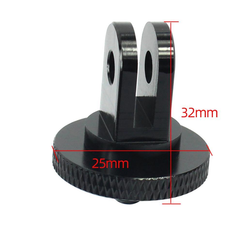 Aluminum Alloy Mini Tripod Adapter 1/4 Screw Head For  Action Camera