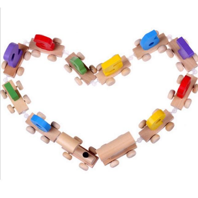 Bộ đồ chơi xe lửa gắn số ngỗ nghĩnh