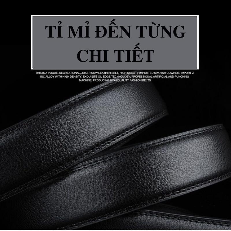 Thắt Lưng Nam Da Bò Thật Màu Nâu ( Không Đầu Khóa ), Dây Lưng Da Bò 100% DL001N