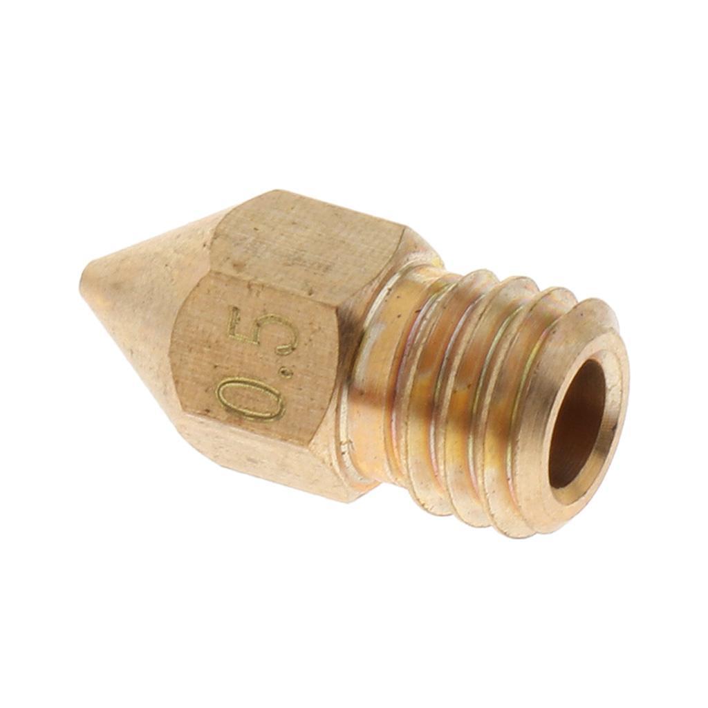 0.5mm Extruder Brass Nozzle Print Head for 3.0mm 3D Printers Accessories
