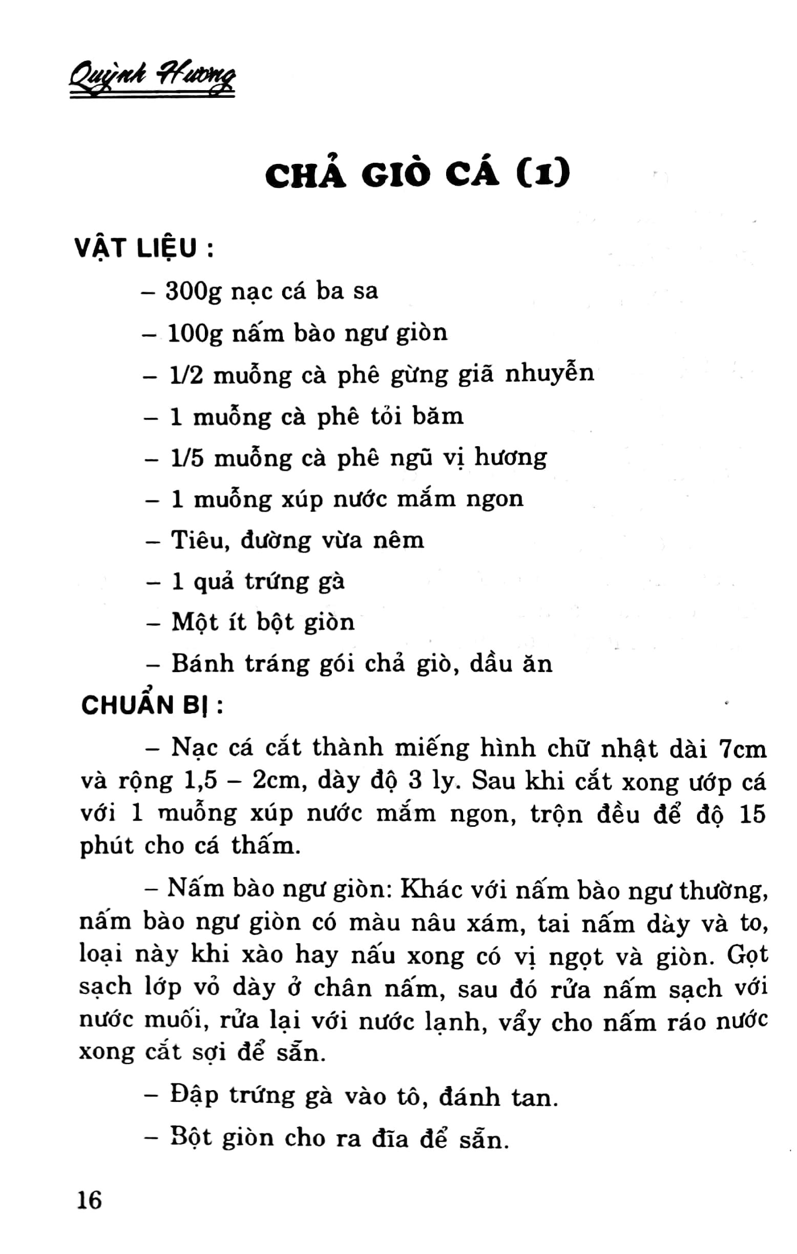 Sách Chả Giò Và Gỏi Cuốn