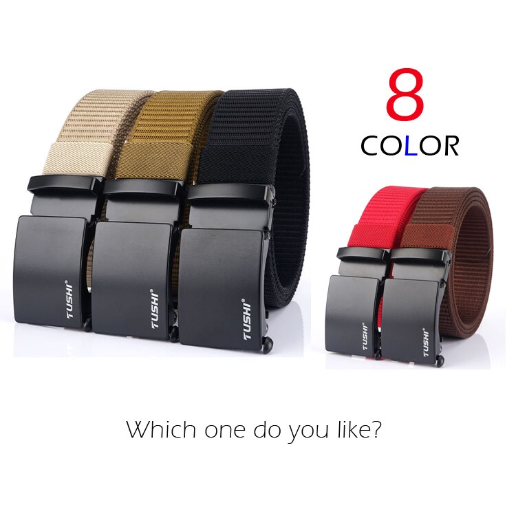 Dây Thắt Lưng Nam Cao Cấp, Vải Canvas, Khóa Tự Động Đơn Giản, Tiện Lợi_Dây Nịt Nam Vải Bố_Phong Cách Trẻ Trung, Nam Tính, Dễ Phối Đồ_Nhiều Màu