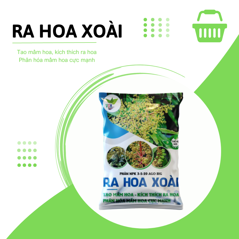 Phân NPK 3-5-20 AGO BIG ra hoa xoài 1kg