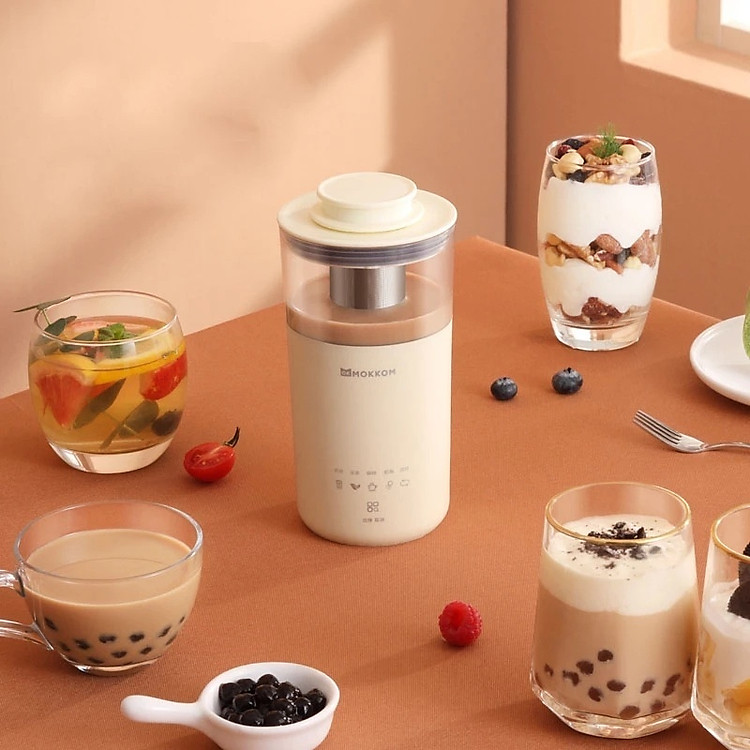 Máy pha trà sữa đa chức năng 5 trong 1 Xiaomi Mokkom Máy pha cà phê điện Máy pha trà sữa tự động Máy pha trà sữa Tự làm văn phòng 350ml-Hàng chính hãng
