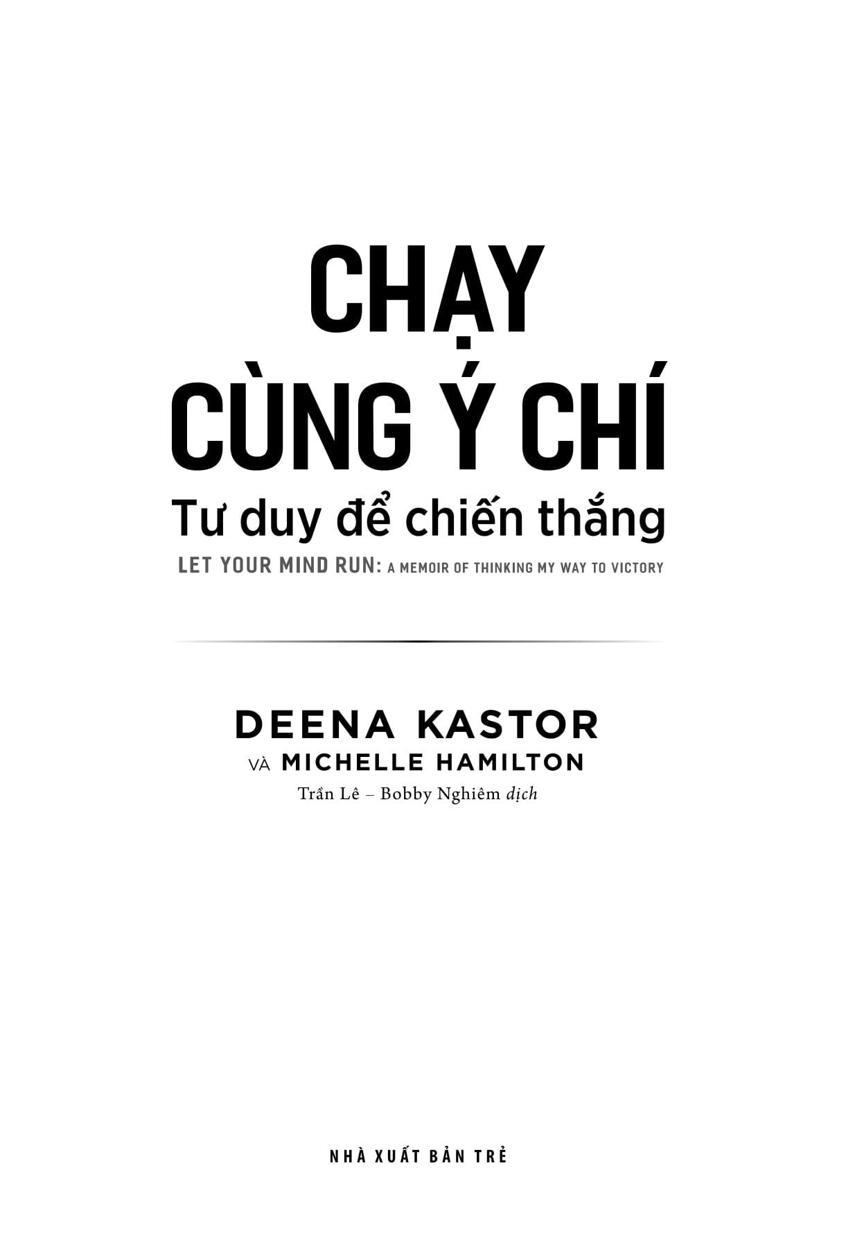 Chạy Cùng Ý Chí - Tư Duy Để Chiến Thắng
