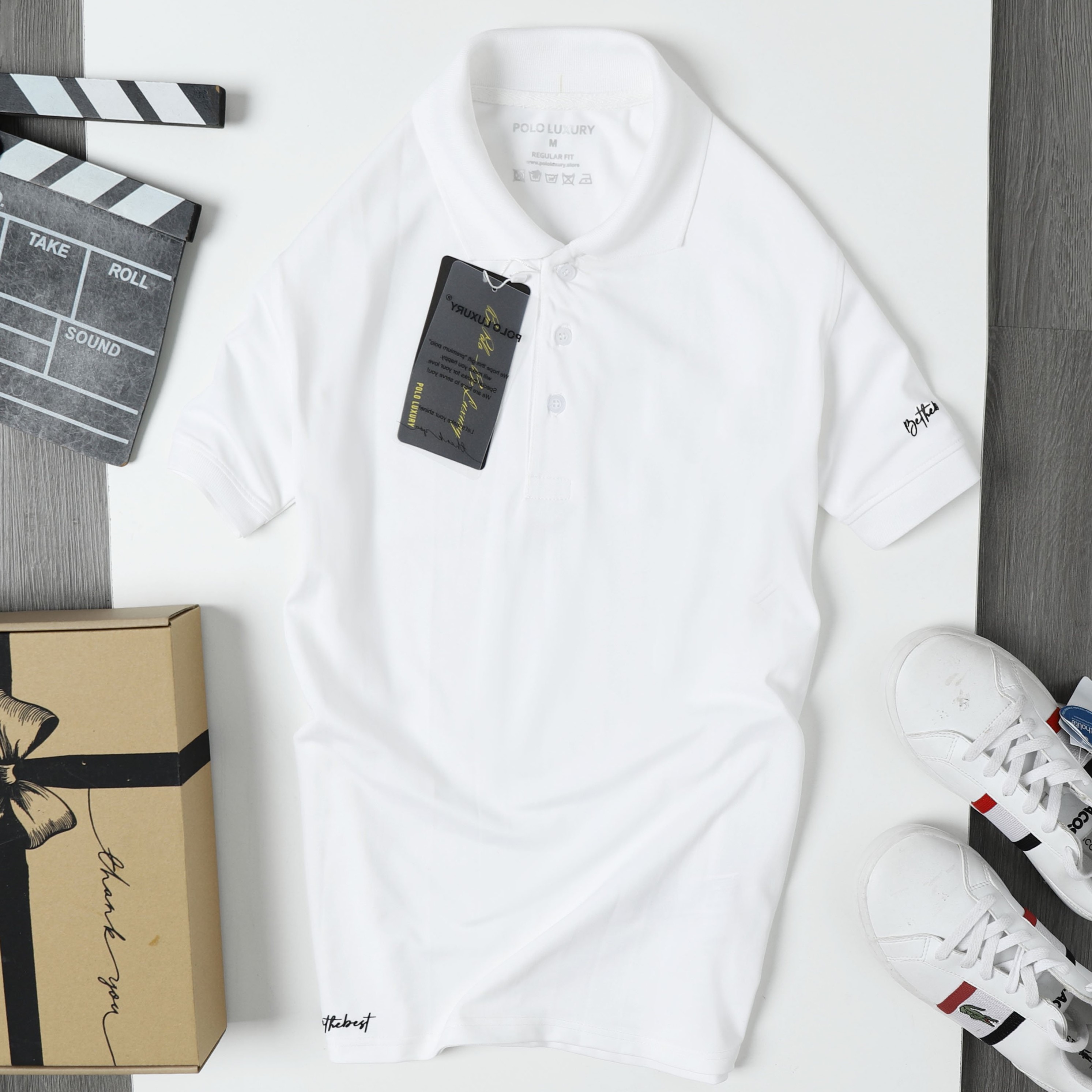 Áo Thun Polo Có Cổ Nam Ngắn Tay Cổ Bẻ Màu Trắng, Đen Trơn Basic Form Chuẩn Cao Cấp Big Sport