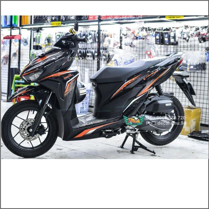 Tem Rời Vario Đen chỉ cam mẫu mới