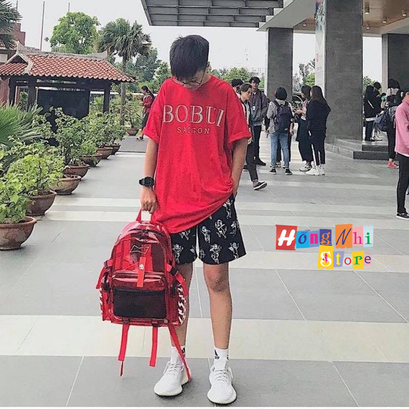 Quần Short Cartoon Unisex Màu Đen - Quần Đùi Hoạt Hình Siêu Cute - MM