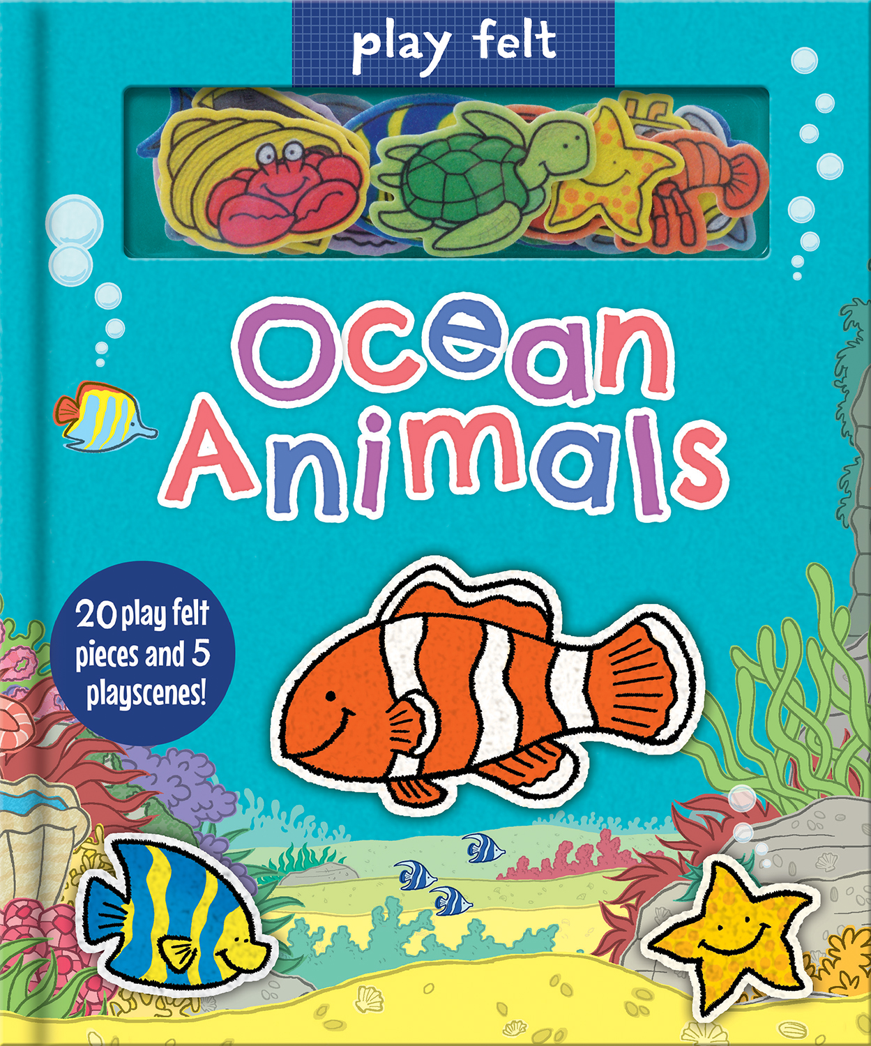 Sách tương tác sticker - Những sinh vật ở đại dương – Play felt ocean animals