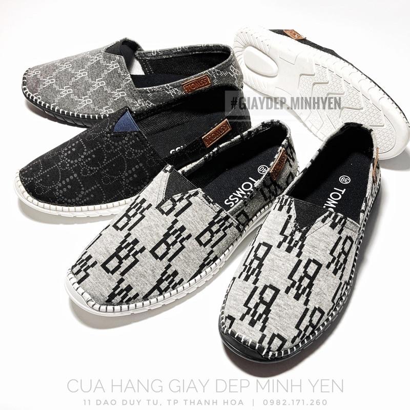 GIẦY LƯỜI VẢI NAM TOMSS - SLIP ON NAM ĐẾ KHÂU