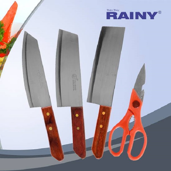 Bộ Dụng Cụ Nhà Bếp Inox Rainy 60 Món - Hàng Chính Hãng