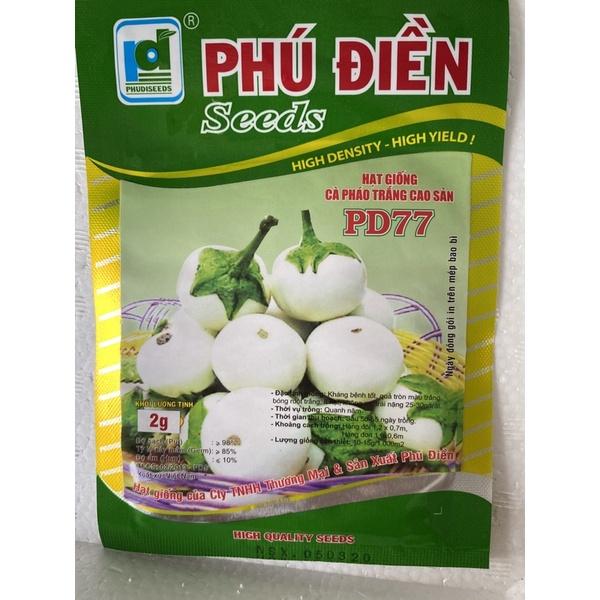 Hạt giống cà pháo trắng cao sản 2g