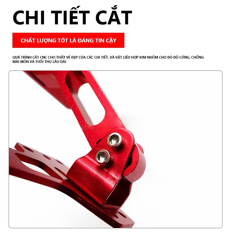 Pát Gập Biển Số Cao Cấp Nhôm Hợp Kim, Siêu Đẹp, Chống Rung Tốt, Phù Hợp Mọi Xe