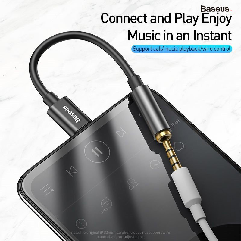 Đầu chuyển Type C sang Audio AUX 3.5mm Baseus L54 -Hàng Chính Hãng