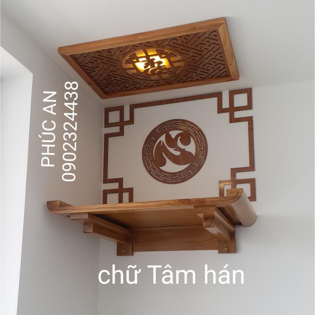 Ốp tròn bàn thờ treo tường, tủ thờ gia tiên, án gian trang trí không gian thờ cúng