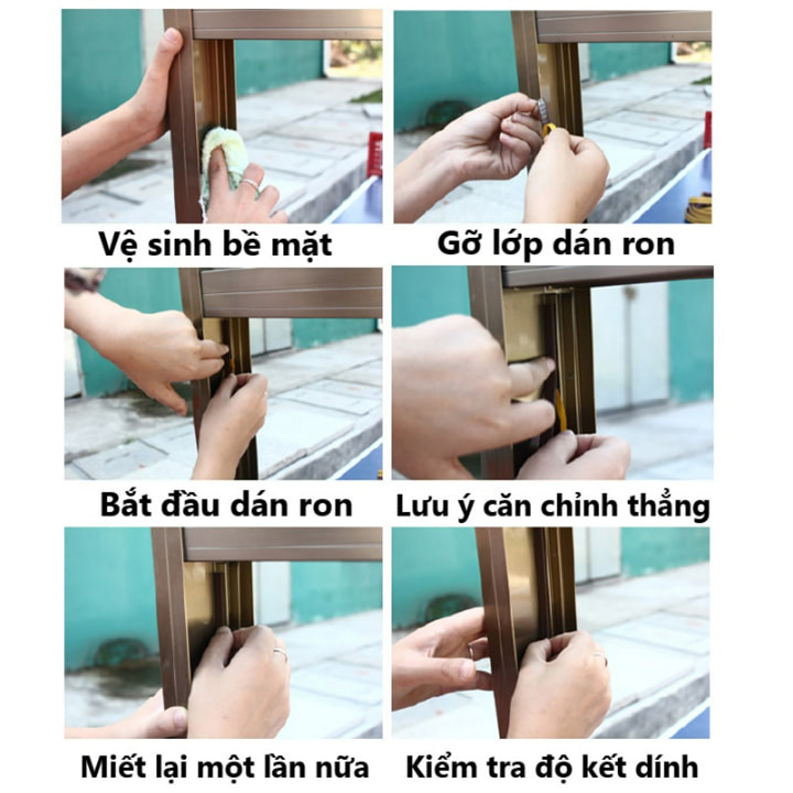 Ron D chắn cửa chống ồn, gioăng dán cửa gỗ, gioăng giảm trấn, gioăng ngăn bụi bẩn, ron dán cửa và cửa sổ