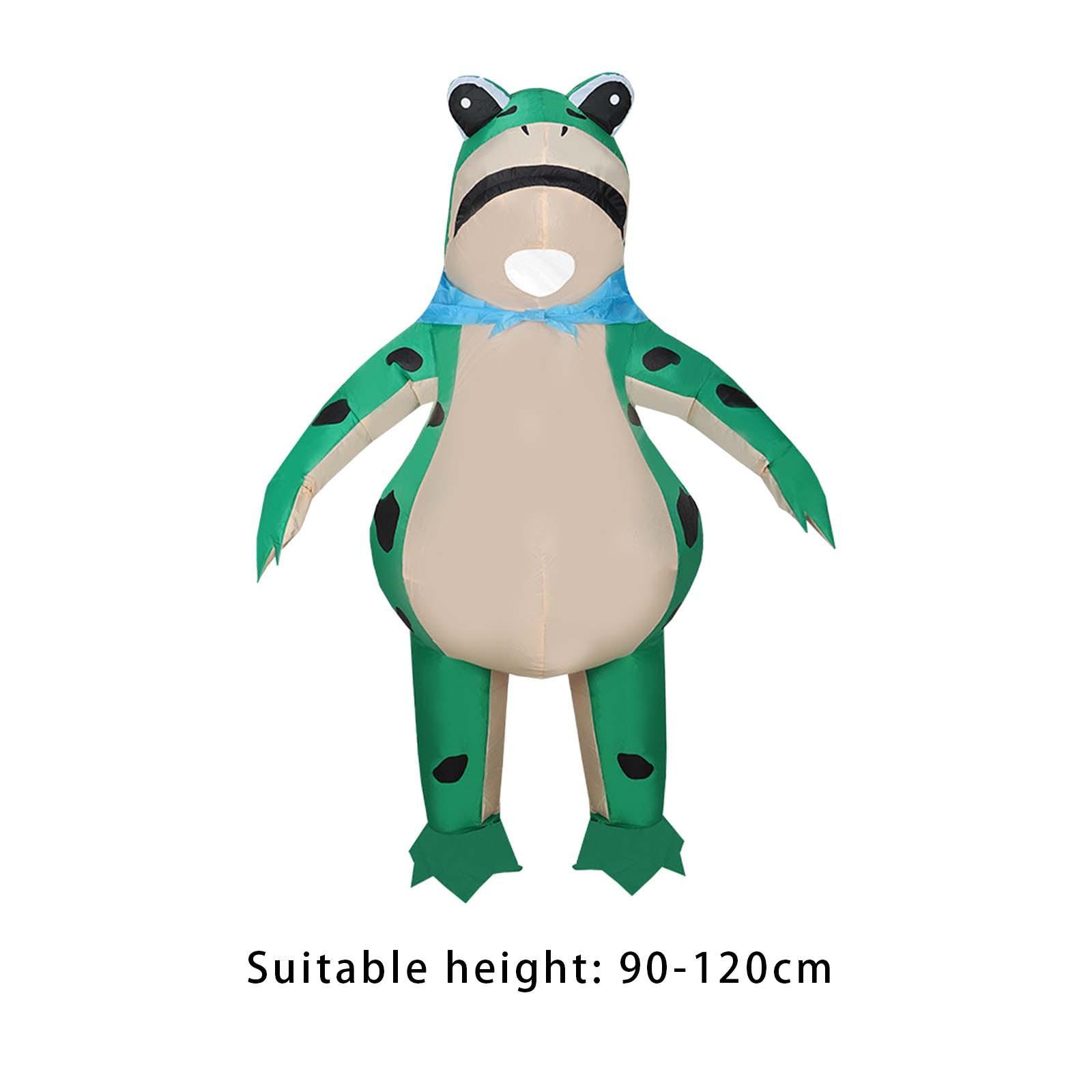 Inflatable Frog Costume Frog Clothes Cosplay Costume Cute Unisex Frog Cosplay Costume Outfit for Stage Performance Role Play Holiday
