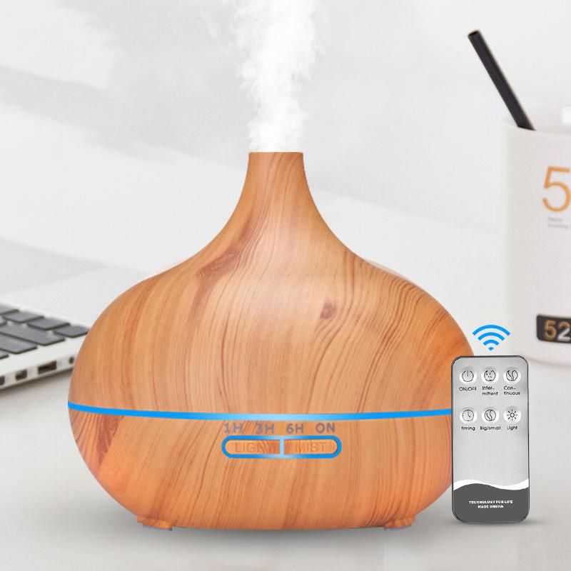 Điện Khuếch Tán Tinh Dầu Lộc Không Khí Máy Phun Sương Tạo Ẩm Khuếch Tán Tinh Dầu 400ML Siêu Âm Thanh Điều Khiển Từ Xa Mát Sương Phun Sương Tạo Ẩm Hình Ếch Con Đèn LED