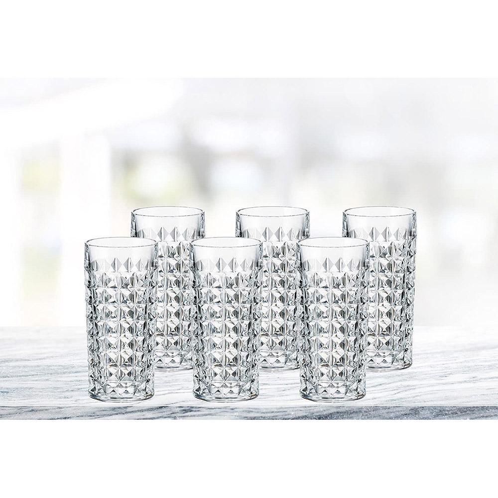 Bộ Bình Nước Pha Lê Bohemia Diamond Gồm Bình 1250ml Và Set 6 Cốc 260ml, Bộ Bình Ly Trang Trí Phòng Khách Đẹp, Nhập Đức