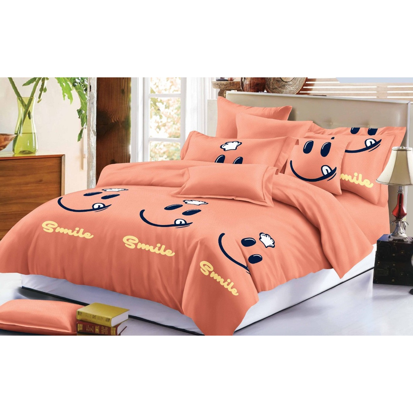 Bộ chăn ga Tencel Hàn Quốc - Smile