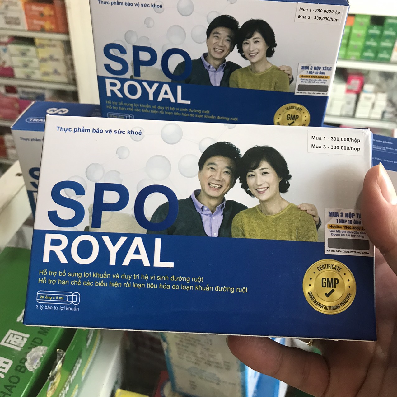 Men Spo royal - Bổ sung lợi khuẩn- Hạn chế rối loạn tiêu hóa ( Hộp 20 ống )