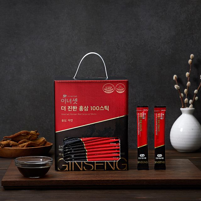 Nước tinh chất hồng sâm 6 năm tuổi Hàn Quốc Innerset - Innerset Korean Red Ginseng Sticks 10g x 100 gói