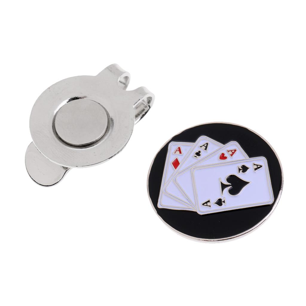 2 Pieces Golf Ball Marker Bird Hat Clip Golf Gift