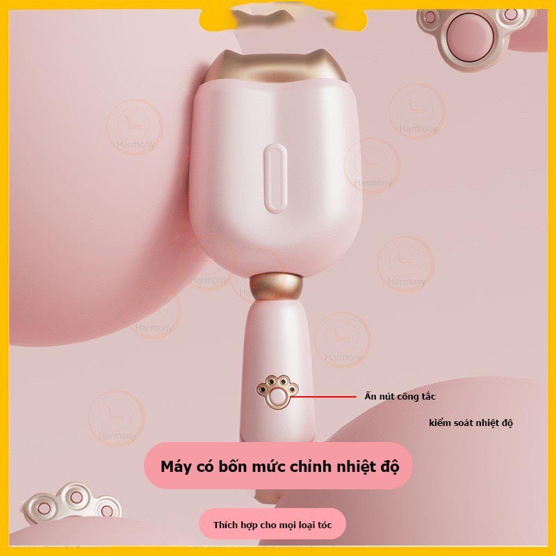 Máy Uốn Tóc Gợn Sóng Xoăn Size 32mm Máy Bấm Tóc Hình Móng Vuốt Mèo Dễ Thương