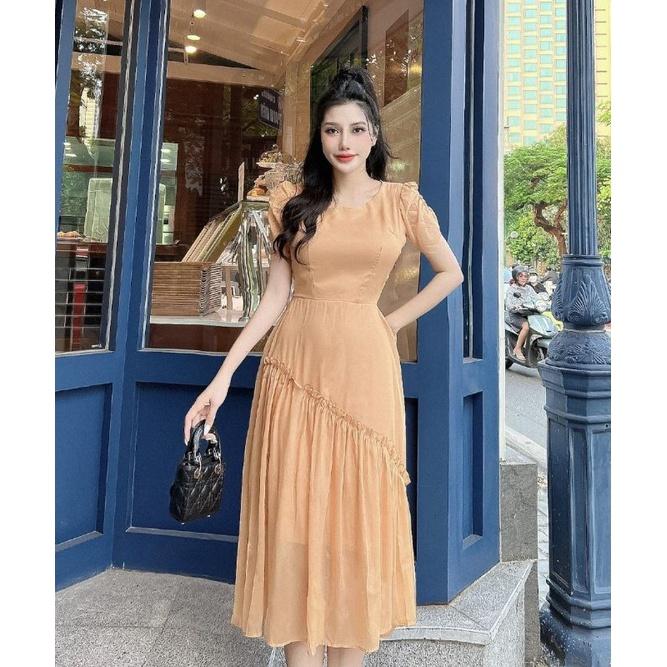 ĐẦM XÒE VIỀN BÈO CHÂN VÁY