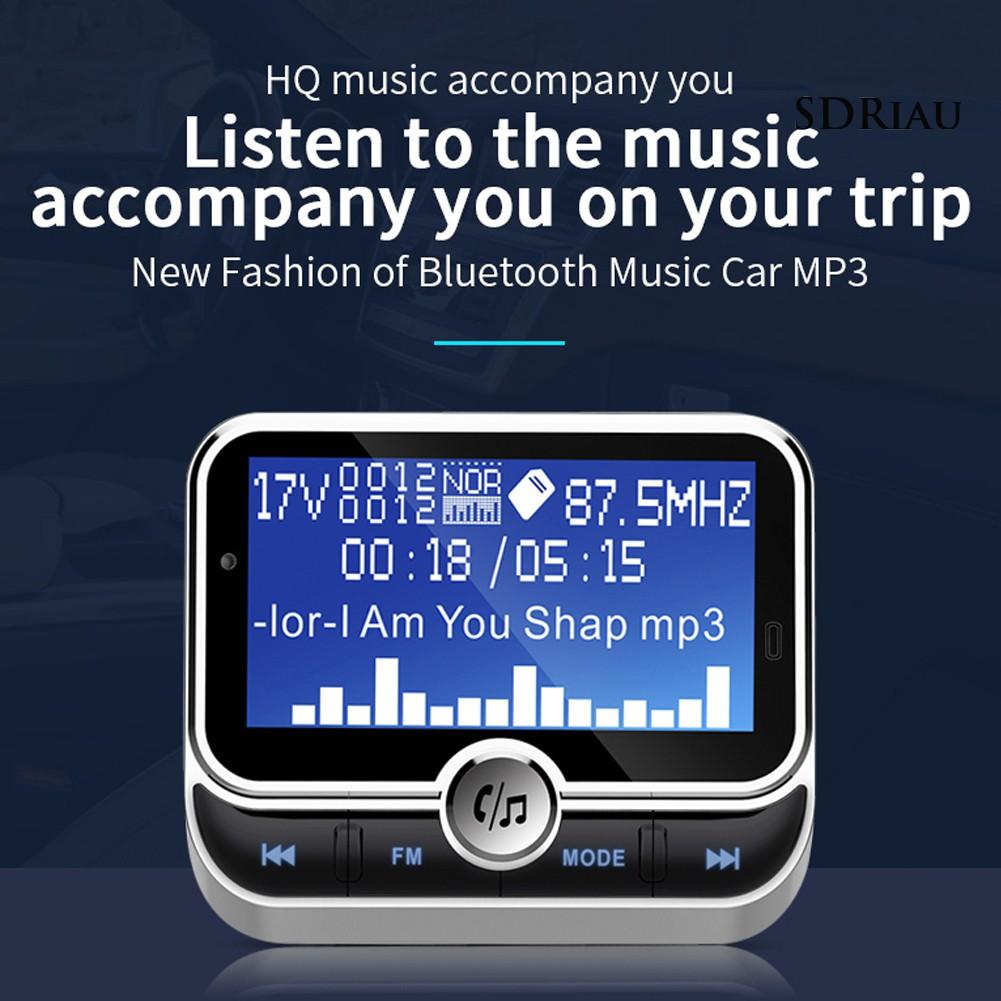 Máy Nghe Nhạc Mp3 Bluetooth Đa Năng Qcd32 Trên Xe Hơi Kèm Phụ Kiện