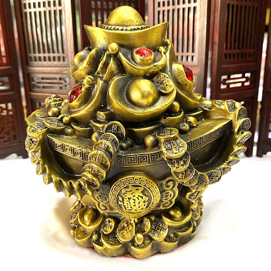 CHẬU TỤ BẢO - HŨ VÀNG HÚT TÀI LỘC PHONG THỦY BẰNG ĐỒNG