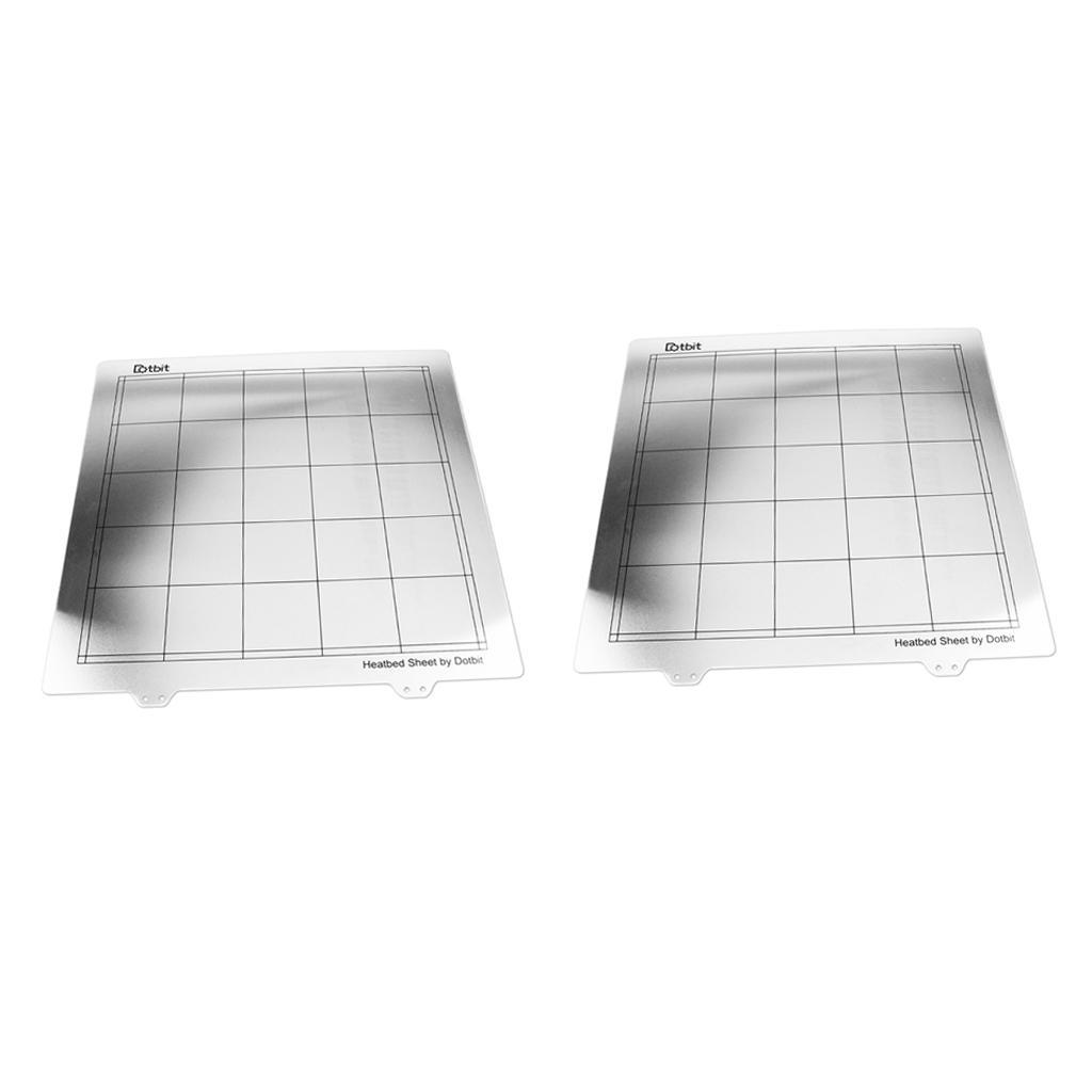 2x 300x300mm Spring Steel Sheet Heat Bed Platform for   Printer