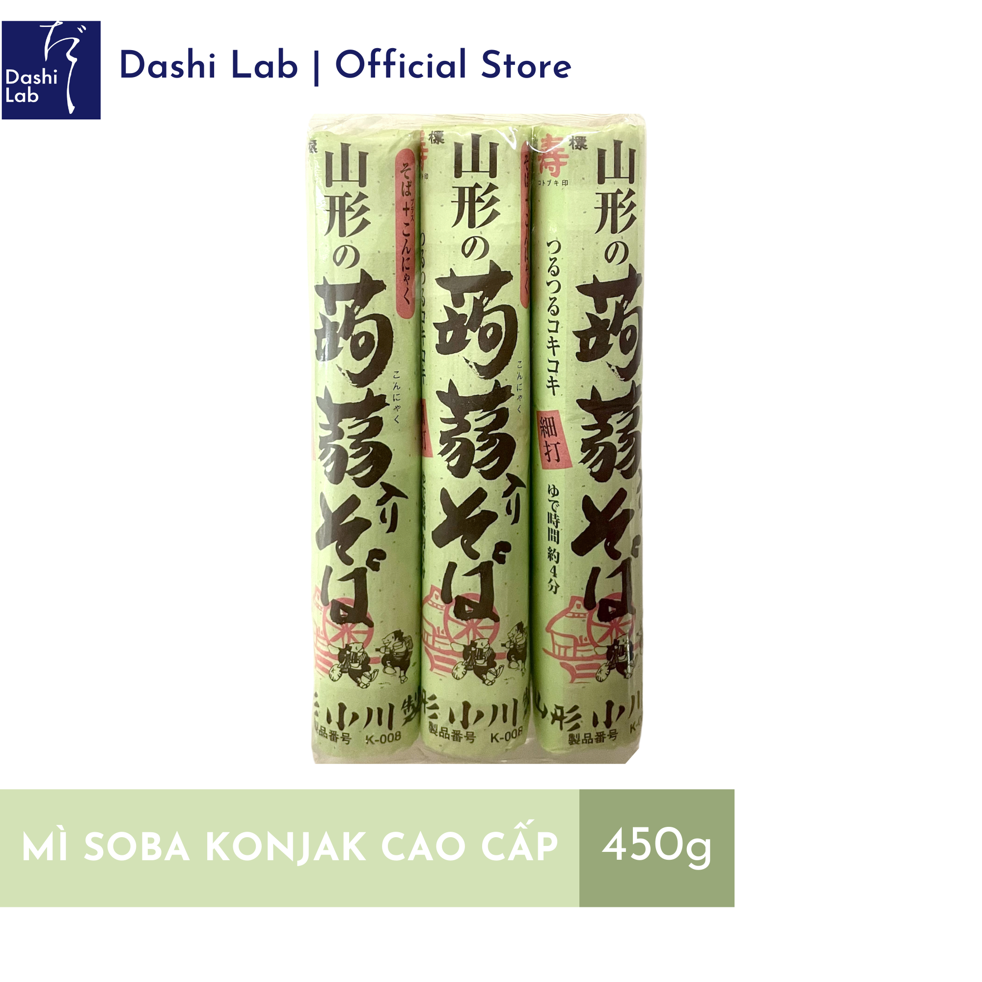 Mì Soba kiều mạch Konjac Nhật Bản cao cấp Ogawa Seimen 450g