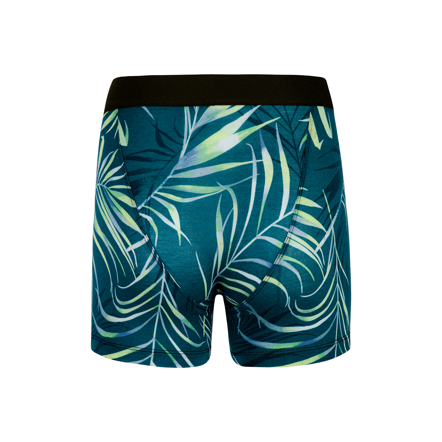 Quần lót nam Boxer Tropical - Màu xanh - Họa tiết lá cây