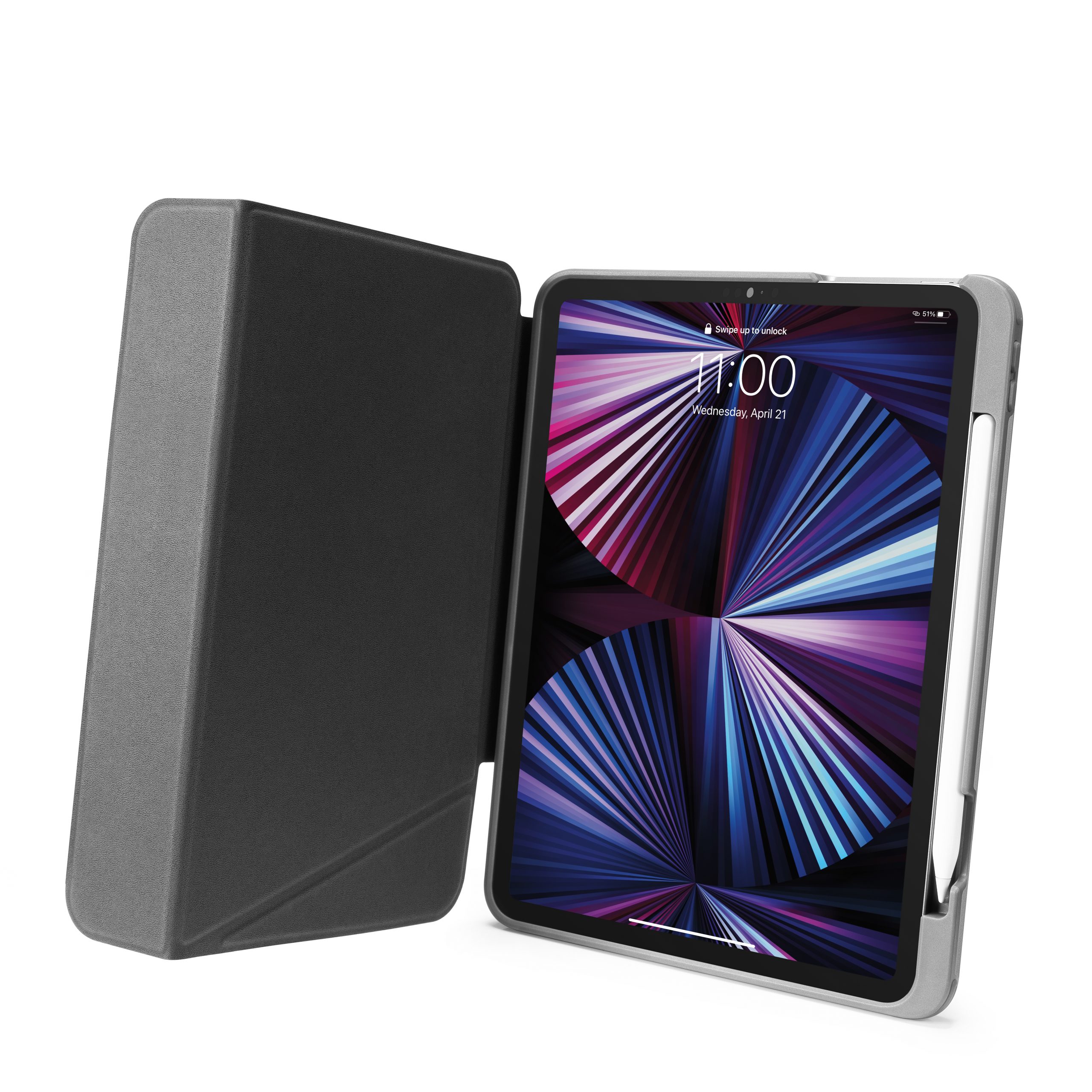 BAO DA TOMTOC FOR IPAD PRO 11 INCH 2021 TỪ TÍNH ĐA GÓC VERTICAL HỖ TRỢ SẠC KHÔNG DÂY APPLE PENCIL B02-007 - HÀNG CHÍNH HÃNG