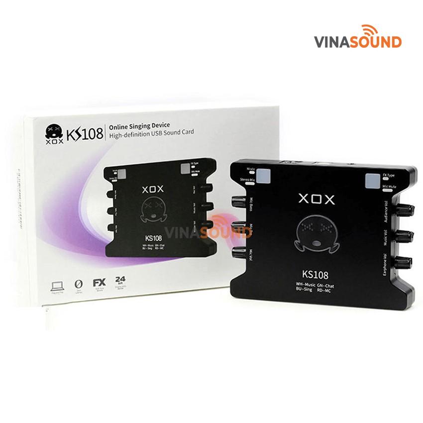 Sound Card XOX KS108 Sound Thu Âm Livestream Karaoke bản quốc tế bảo hành 12 tháng