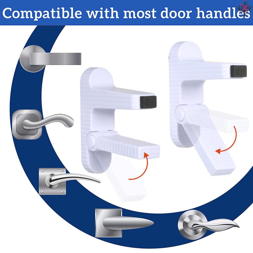 Set 2 Miếng Dán Chặn Cửa Chống Mở Tiện Lợi Cho Bé