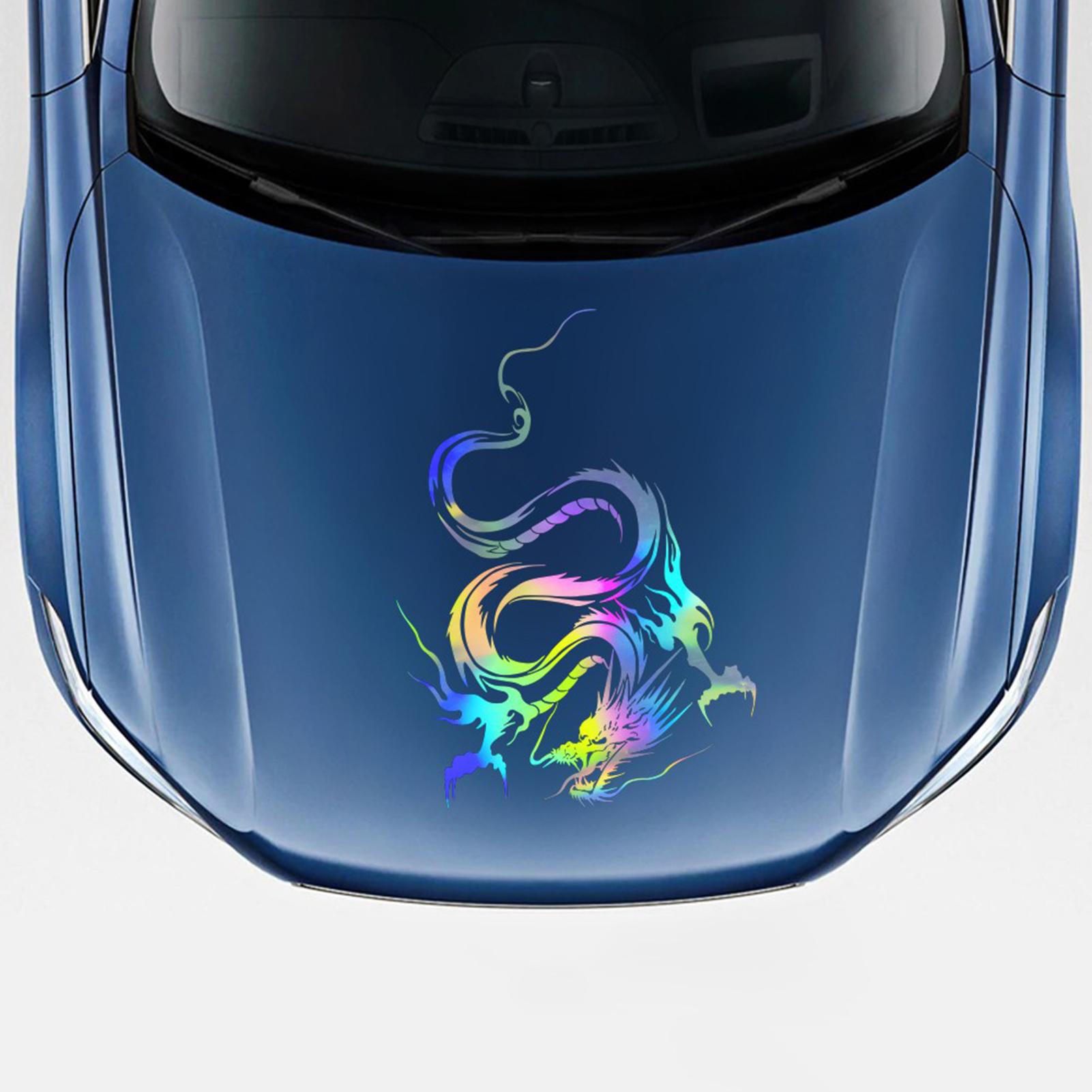 Dragon Graphic Car Hood Sticker Self-Adhesive Vinyl Roof Scratch Decals