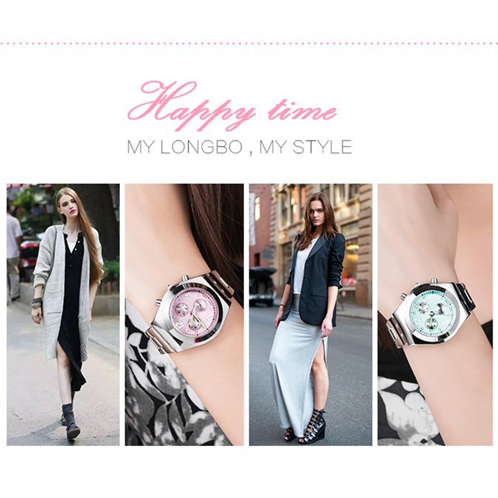 Đồng hồ đeo tay Nữ LONGBO Thời trang Thanh lịch Sang trọng cổ điển Đồng hồ bằng thép không gỉ
