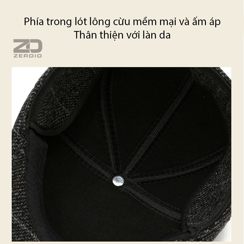 Mũ Nồi Nam Trung Niên, Nón Beret GEDISON MN050 Cao Cấp