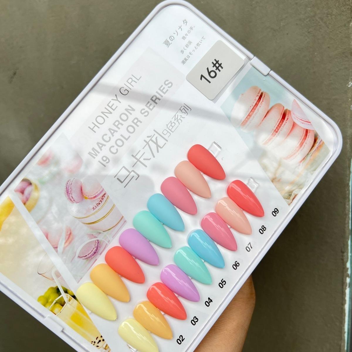 Set Sơn Gel HONEY GIRL 9 Màu Tông Pastel Mùa Hè Tặng Kèm Bảng Màu Cao Cấp 15ml, Đậm Đặc Lên Móng Màu Chuẩn Bóng Bền Women