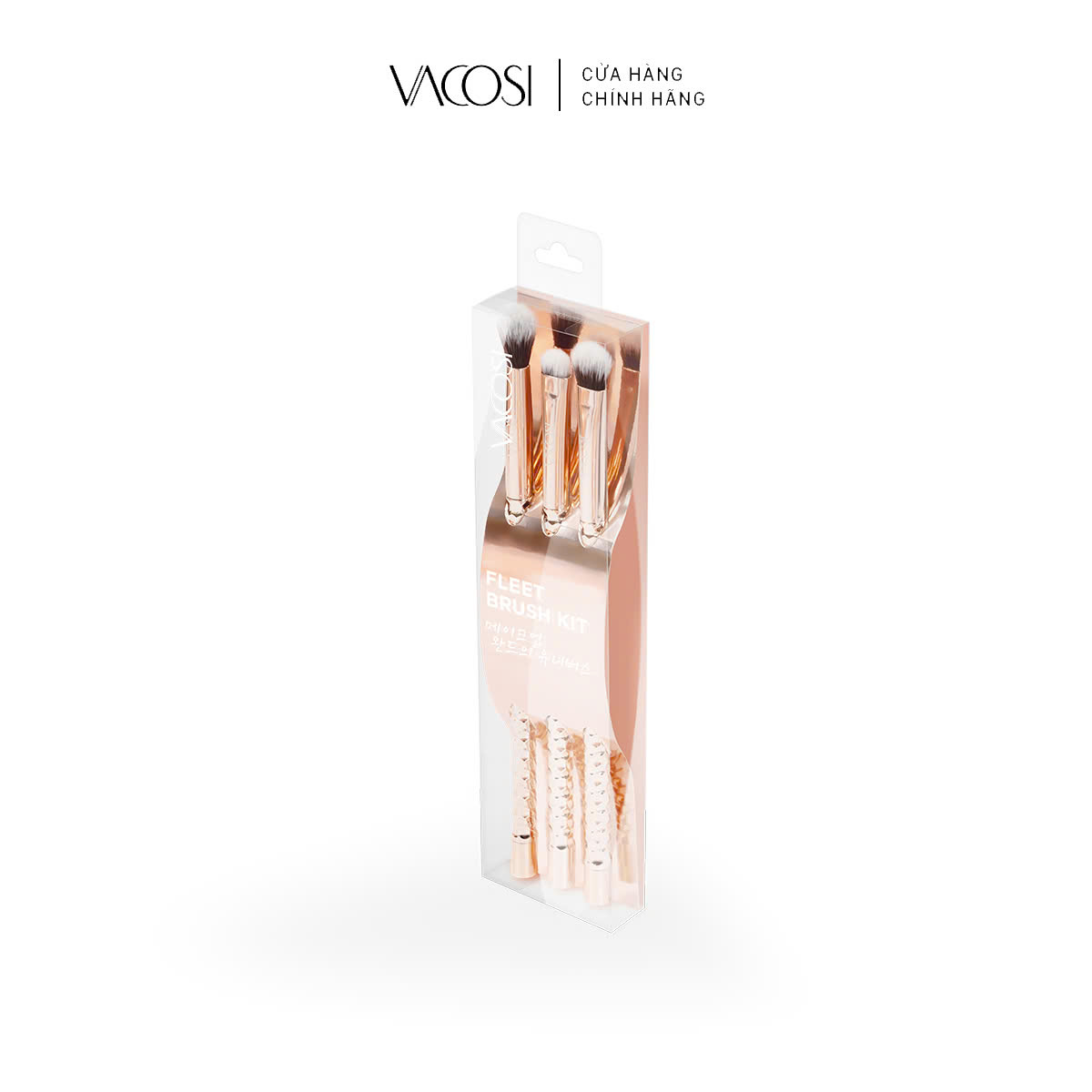 SC03 - BỘ KIT 3 CỌ MẮT PRO VACOSI, PHIÊN BẢN GOLDEN DRAGON - VACOSI FLEET THE EYES BRUSH KIT, 3PCS