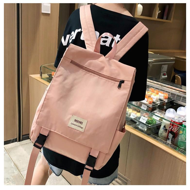 BALO thời Trang, Ba lô Đi Học, Balo Giá rẻ ulzzang MRMI Hàn Quốc kẻ cực đáng yêu chất vải cực tốt