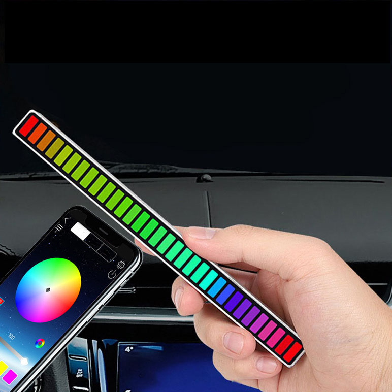 Thanh Đèn LED RGB Cảm Ứng Nhạc Pin Sạc Kết Nối Bluetooth