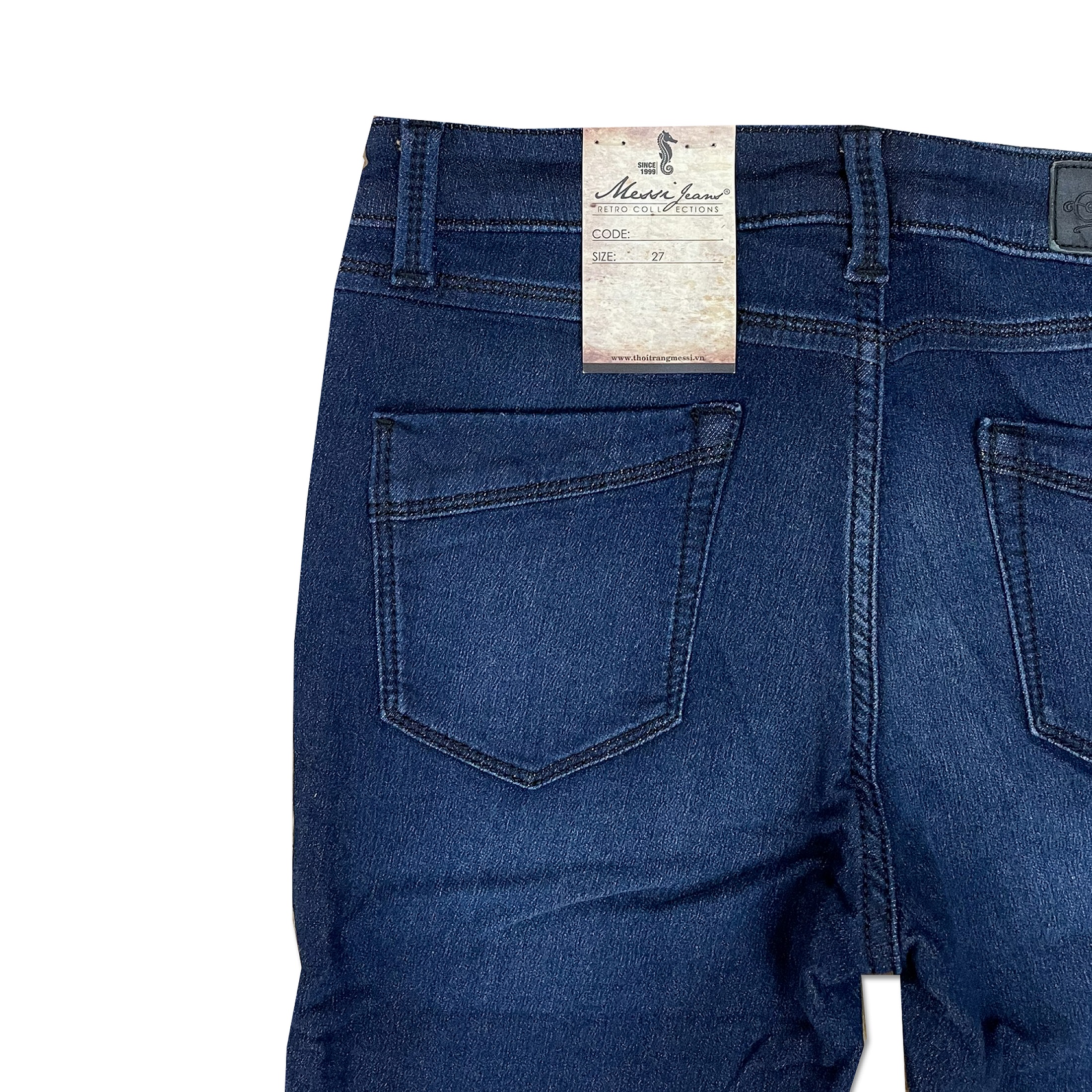 Quần jeans nữu ống ôm MESSI SJW-601-17