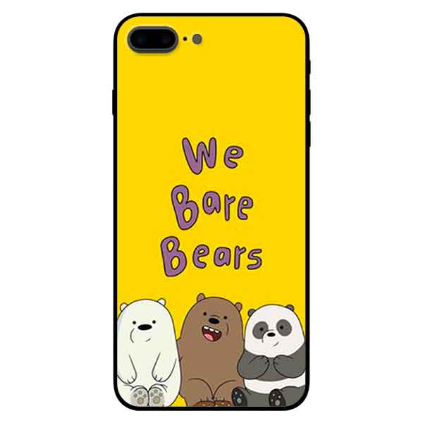 Ốp in cho iPhone 7 Plus / 8 Plus mẫu  3 Chú Gấu A